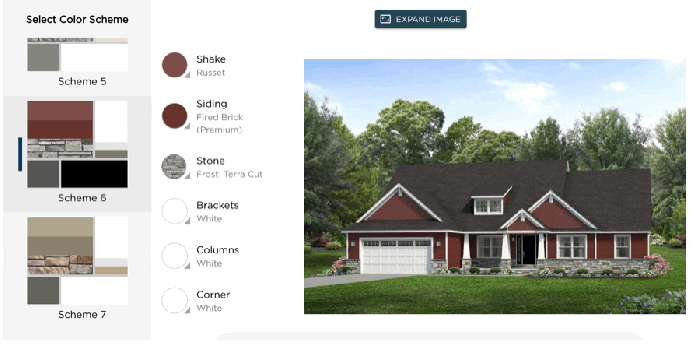 Home Exterior Paint Simulation