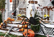 Halloween ideas decorating front diy yard decoration door decorations outdoor party porch decor scary house easy spooky themes cloth cool