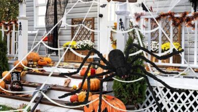 Halloween ideas decorating front diy yard decoration door decorations outdoor party porch decor scary house easy spooky themes cloth cool